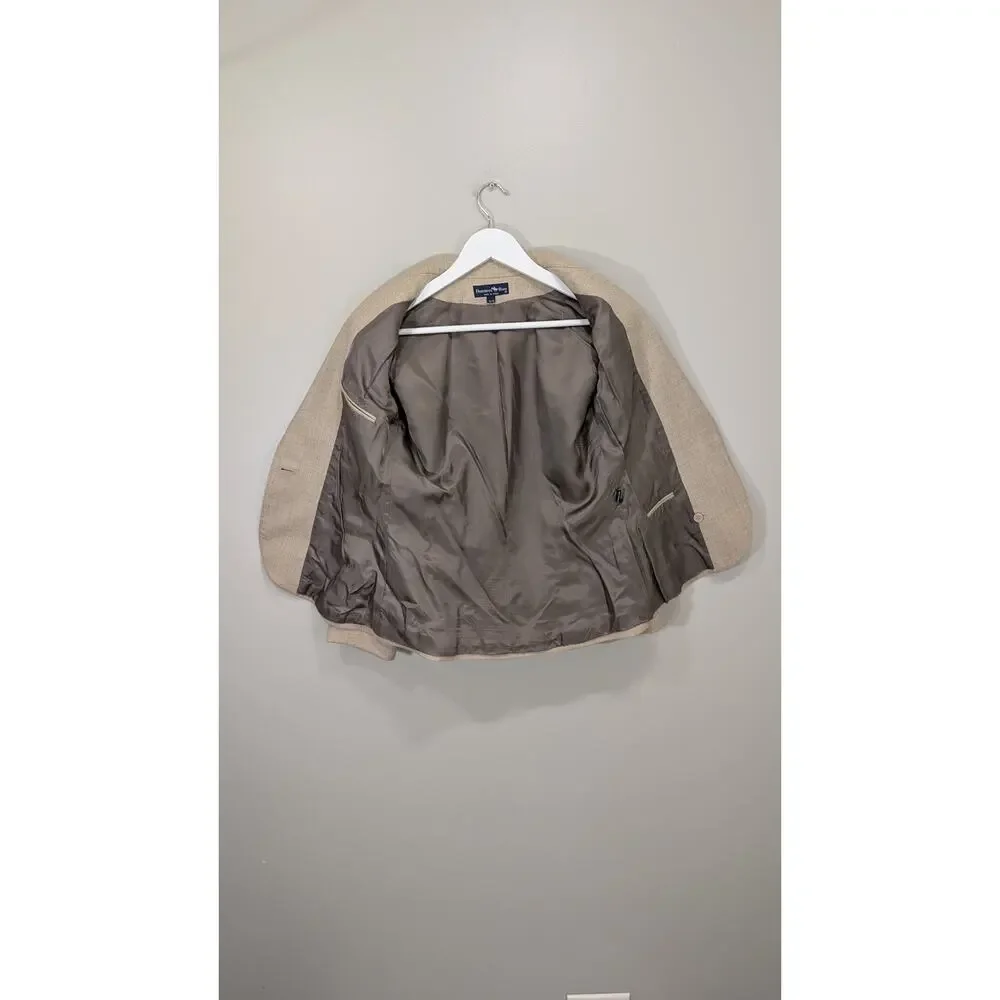 Hunters Run Wool Blazer Tailored Vintage Office Boss Minimalist Academia 9/10